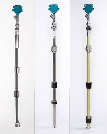 Three types of Electrolab sensors with Explosion Proof Housings